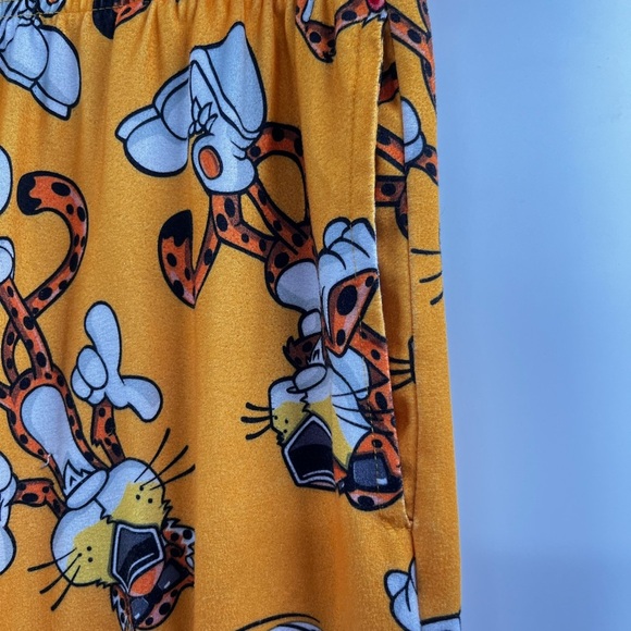 Cheetos Pajama Pants Unisex Small Stretch Lounge Chester Orange - Picture 11 of 11